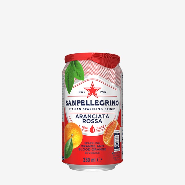 산펠레그리노 아란시아타 로사(레드오렌지) 캔 탄산음료 S.pellegrino 330mlX24(CAN)