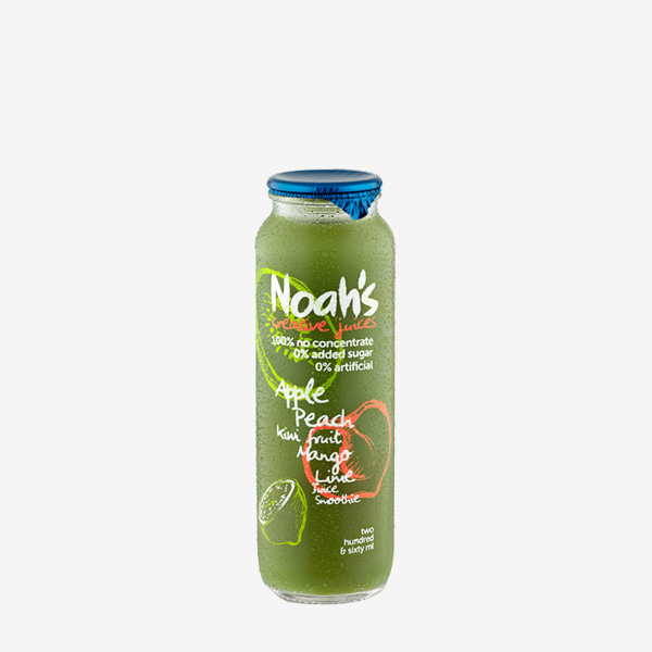 노아 착즙 키위 복숭아 망고 라임 과채음료 Noah&#039;s 260mlX12(Glass)