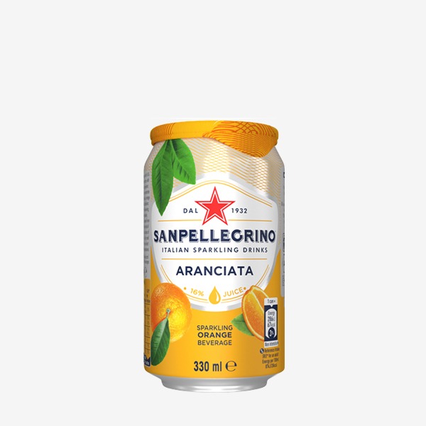 산펠레그리노 아란시아타 (오렌지) 캔 탄산음료 S.pellegrino 330mlX24(CAN)